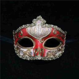 Elegante falso meia máscara facial festival aldult masculino feminino masquerade música veneziano jazz convenção mostrar festa decoração - Image 4