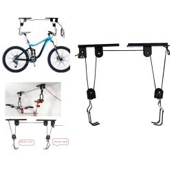 Teto Montado Armazenamento Bike Lift, Hanging Holder, Garagem Gancho, Acessório Hoist, Metal Lift Assemblies, Ciclo, 88lbs Capacidade - Image 4