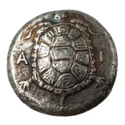 Coleção de Moedas Comemorativas Gregas, Lembrança de Tartaruga Marinha, Dólar de Prata Antigo, Decoração Artesanato, Desktop Ornamentos Presente - Image 1