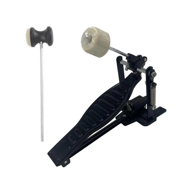 Pedal de Pontapé de Corrente Única de Alumínio com Mola para Kit de Tambor Acústico e Jazz