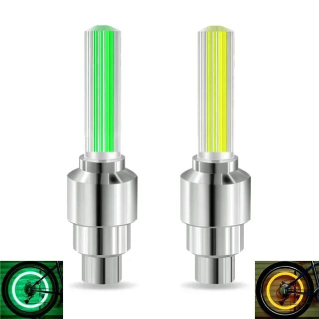 Luz LED Colorida para Pneus de Bicicleta com Flash para Segurança Noturna e Visibilidade nas Rodas