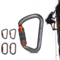 Escalada Carabiner Lock para Montanhismo, Anti-Oxidação, Acessório Resistente ao Desgaste, O-Shape, Parafuso D-Shape - Image 5