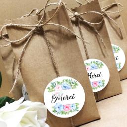 Embalagem Selo Etiquetas para Festas de Pequenas Empresas, Obrigado Adesivos, Baking Gift Bag, Merci - Image 4