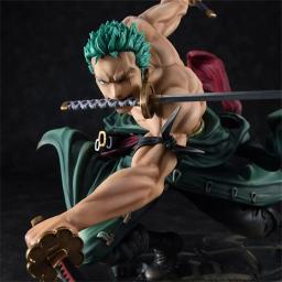Roronoa Zoro Três Lâminas Figura Anime, Estátua de Manga Sa-máximo, Coleção Action Figure, Modelo de Brinquedo para Criança, 1 PC, 10cm, Em Stock - Image 2