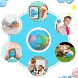 6cm globo de espuma macia espremer brinquedo mapa do mundo brinquedos mini espuma terra mapa do mundo bola para crianças adulto alívio do estresse brinquedos novidade - Image 4
