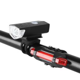 USB recarregável bicicleta luz com Bell, inteligente dianteiro e traseiro Laser bicicleta lâmpada, controle remoto sem fio, acessórios de bicicleta, novo - Image 5