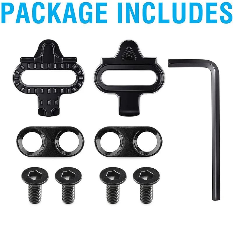 Chuteiras para sapatos de bicicleta de montanha, para shimano sh51 spd mtb, multi-liberação, pedal spd, conjunto de clipes, acessórios de bicicleta - Image 1