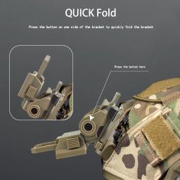 Capacete rápido tático Airsoft e Paintball, L4G24, plástico, montagem ajustável NVG para PVS15 PVS18, GPNVG18, óculos de visão noturna - Image 4