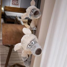 Um lobo recheado na roupa Brinquedo de pelúcia Lobo pelúcia Bonecas, Presentes perfeitos para crianças, Aniversário, Dia das Bruxas, Natal, Alta qualidade, Decoração - Image 2