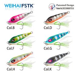 FSTK-Metal Jig Fishing Lure, Isca Artificial, Lento Passo Jig, Jigging Dart Jig, Colher Jig, Isca de Pesca, 30g, 40g, 60g, 80g - Image 2