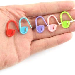 50/100 pces de plástico colorido pinos de segurança tricô marcadores ponto crochê clipes para diy tricô costura artesanato vestuário acessórios - Image 3