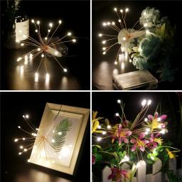 25 à prova dwaterproof água quente branco fogo de artifício led luzes da corda aa bateria fio de cobre festa de casamento natal guirlanda luz de fadas lâmpada - Image 5