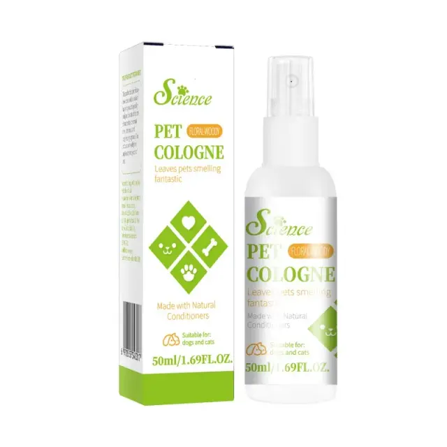 Desodorizante Pet: Colônia Aromática para Gatos e Cães - Spray Fragrância 50ml