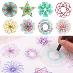 Spirograph Drawing Scratch Painting Toys Set, Engrenagens Interligadas, Rodas, Acessórios Educativos, Brinquedo Educativo - Image 6