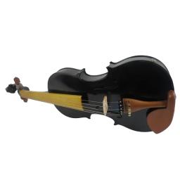 Viola acústica elétrica cor preta 5 cordas 15 "-16", madeira sólida artesanal - Image 2