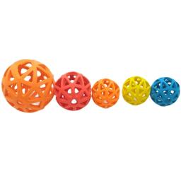 Bola de borracha para cães, brinquedo geométrico para cães pequenos, médios e grandes, material de treino para animais - Image 1