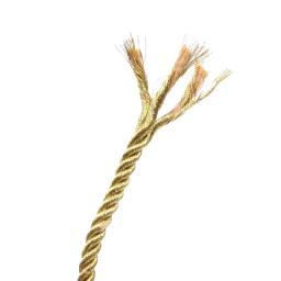 Diâmetro 3-5mm ouro prata cor fio de seda três fios de cabos torcidos corda diy artesanato artesanal descobertas acessórios - Image 5