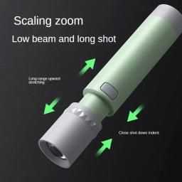 Xiaomi-Recarregável LED Lanterna de Luz Forte, Doméstico, Portátil, Ao Ar Livre, Noite, Luz de Emergência, Foco Variável, À Prova D 'Água - Image 4