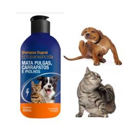 Antipulgas Shampoo Ectoparasiticida Duprat 500ml para Cachorros e Gatos Pulgas Carrapatos Piolhos - Image 1