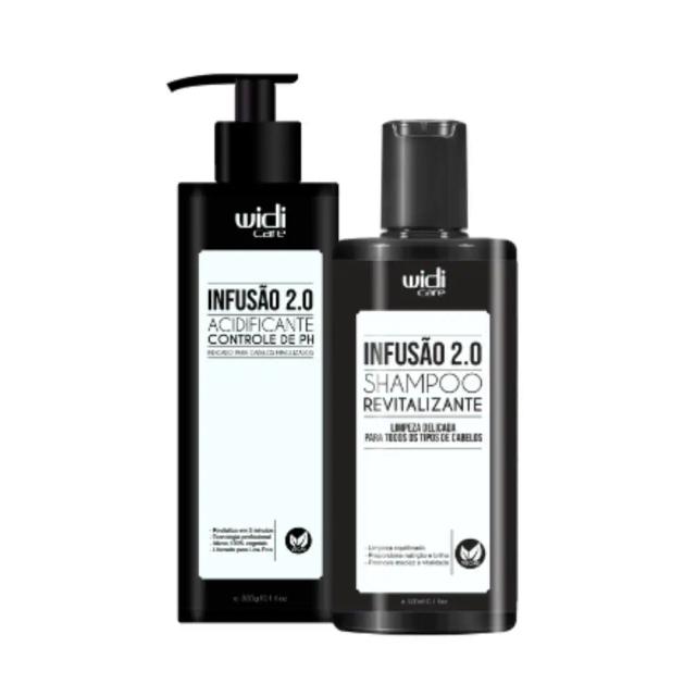 Kit Widi Infusão 2.0: Acidificante 300g e Shampoo Revitalizante 300ml para Cabelos Fortalecidos e Saudáveis