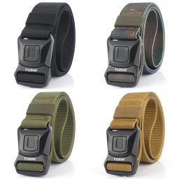 Hssee-cinto tático para homens, nylon real, esportes ao ar livre, com fivela de metal, liberação rápida, militar, exército, 1200D - Image 6
