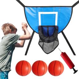Aro De Basquete De Trampolim Com Bomba, Mini Bolas De Basquete, Fácil De Montar, Acessórios - Image 1
