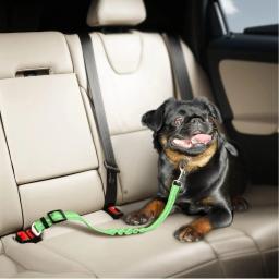 Universal cinto ajustável para gato e cão, veículo elástico e reflexivo, cinto de nylon para pequeno médio e grande cão, acessórios pet - Image 4