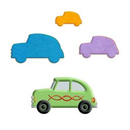 Desenhos Animados Transporte Ferramentas 7008 Carro Velho Estilo, Moldes De Plástico, Bolo Fondant Ferramentas, Cortadores De Biscoito, Cortador De Sushi, Quatro Especificações - Image 2