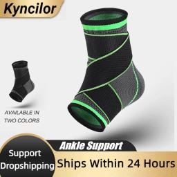 Kyncilor-Tornozelo Suporte Ferida Bandagem, Voleibol, Basquetebol, Tornozelo Brace, Fitness, Ajustável, Qualidade Perfeita - Image 1