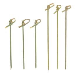 Descartável bambu gravata atada Espetos, torcida termina, cocktail comida, frutas picaretas, garfo varas, buffet, cupcake topper, 100pcs - Image 5