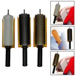Escova de cera de esqui com alça de eixo e kit de capa escova rotativa prática manutenção de snowboard profissional escova de depilação de snowboard - Image 1
