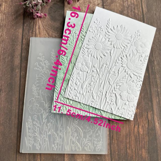 Pasta de Relevo 3D para Scrapbooking e Artesanato DIY - Materiais e Suprimentos para Álbuns de Fotos e Decoração de Cartões 2024