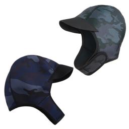 Chapéu de mergulho neoprene ajustável, 2mm, impermeável, proteção solar, uv, à prova de vento, para surf, surf, natação - Image 2