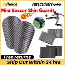 Mini Caneleiras de Futebol com Correias Fixas Protetor de Canela, Escudos de Futebol para Adultos 1 Par - Image 1