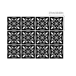 12 pc/set ouro prata preto oco espelho adesivos roupeiro móveis decoração da parede decalque acrílico espelho adesivo arte decoração casa - Image 6