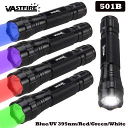 Lanterna Tática LED para Caça, Luz Vermelha, Verde, Branco, Azul, UV, 395NM Tocha, Pesca, Hotel, Lâmpada Detector de Câmera, Mini, Luz Vermelha - Image 2