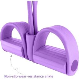 Tensor de faixa de resistência profissional, alças antiderrapantes de 4/6 níveis para treino abdominal, yoga, pilates, academia em casa, equipamentos fitness - Image 4