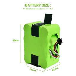 Aspirador de pó recarregável varrendo robô, bateria Ni-Mh SC, 6800mAh, KV8, XR210, XR510, XR210A, XR210B, XR510B, XR510C, 14.4V - Image 4