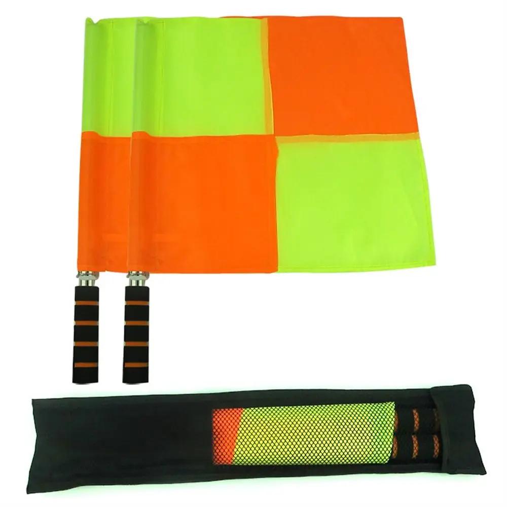 Bandeiras de Árbitro para Treinamento de Futebol, Sinalizador, Artigos Esportivos, Rugby e Hóquei, Suprimentos de Árbitro, 2PCs - Image 1