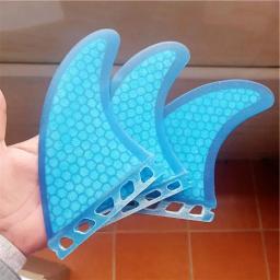 BiLong-Fins Surfboard Fins Set, Fiberglass Honeycomb com colcha de carbono, Surf Wakeboard Thruster, Tri-Fin, Tamanho G5 - Image 3