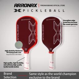 Unibody Raw Red Aramid Fiber Pickleball Paddle, USAPA Aprovado, termoformado, Spin Textured Surface, Borda de espuma - Image 3