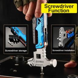 Multitool portátil de sobrevivência tática, 14 em 1, Camping, ferramentas ao ar livre, martelo, chave ajustável, alicate de emergência, novo, 837 - Image 1