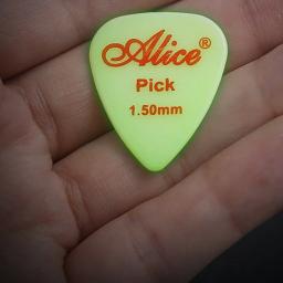 Alice-Palhetas de guitarra luminosas, Plectro fluorescente, Glow-in-the-Dark, 0,58, 0,71, 0,81, 0,96, 1,2, 1,5mm, 25mm x 30mm, 6 pcs - Image 6