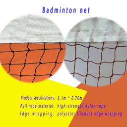 Os esportes do padrão profissional praticam a rede, exterior, badminton, tênis, voleibol, 6.1m * 0.75m - Image 6