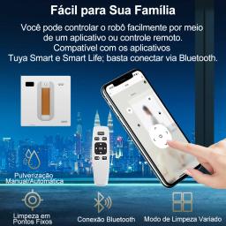 Robô Lavador de Janelas ABIR WD8, Pulverização de Água Dupla, Memória Inteligente, Sucção a Vácuo de Alta Potência, Sensor a Laser, Robô de Limpeza de Vidros Domésticos, Controle por APP - Image 3