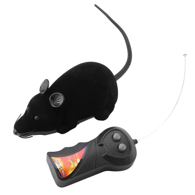 Rato Leve Portátil para Gatos com Controle Remoto - Engraçado e Realista para Entretenimento dos Seus Animais de Estimação