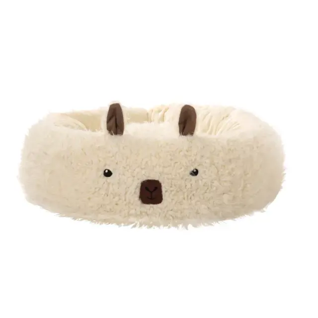 Canil Alpaca Quente e Aconchegante para Sono Profundo: Cama para Cães, Tapete para Gatos e Fornecimentos para Pets no Inverno