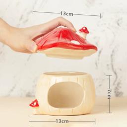 Cute Mushroom House Pet Bowl, Gaiola de Hamster, Coelho Pequeno, Furão, Chinchila, Produtos Pet, Fonte de Água, Artigos Pet, 2024 - Image 4