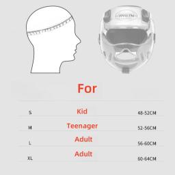 Capacete de Boxe com Máscara Plástica para Adultos e Crianças, MMA Muay Thai Kick Boxing, Capacete de Boxe com Máscara Plástica, MMA Muay Thai Kick Boxing, Sanda - Image 3