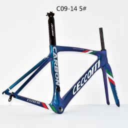 Quadro de carbono camaleão para bicicleta de estrada bb68, cor personalizada, freio em v, corrida de bicicleta de estrada - Image 3